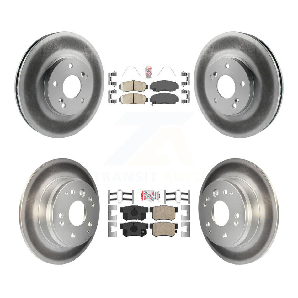 Front Rear Ceramic Pads And Coated Disc Brake Rotors Kit For Acura TL KGA-103235