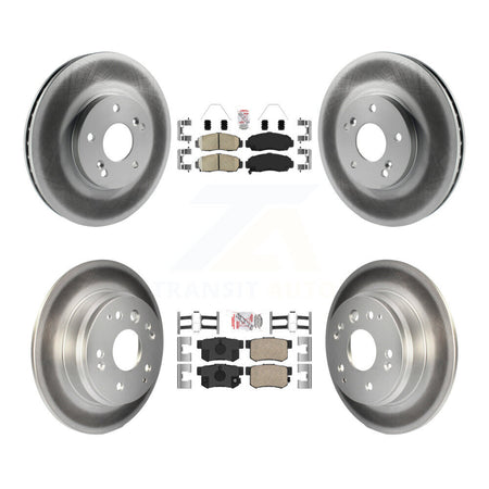 Front Rear Ceramic Pads And Coated Disc Brake Rotors Kit For Acura TL KGA-103236