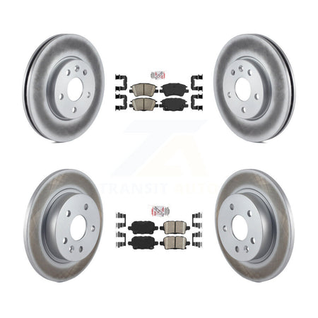 Front Rear Ceramic Pads And Coated Disc Brake Rotors Kit For Chevrolet Cruze KGA-103245