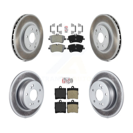 Front Rear Semi-Metallic Pad Coated Disc Brake Rotors Kit For Mercedes-Benz SLK280 SLK300 KGA-103259
