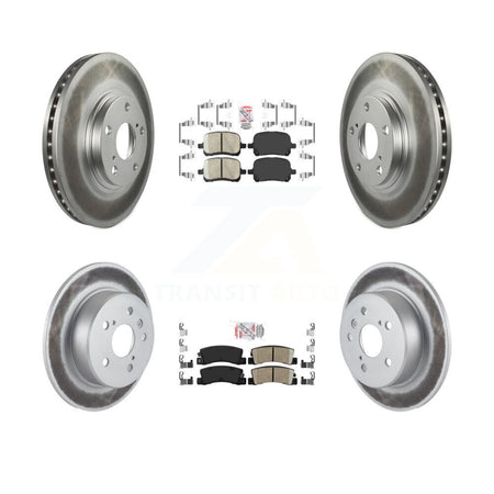 Front Rear Ceramic Pads And Coated Disc Brake Rotors Kit For 1999-2001 Lexus RX300 AWD KGA-103266