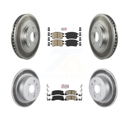 Front Rear Ceramic Pads And Coated Disc Brake Rotors Kit For 2002-2003 Lexus RX300 AWD KGA-103267