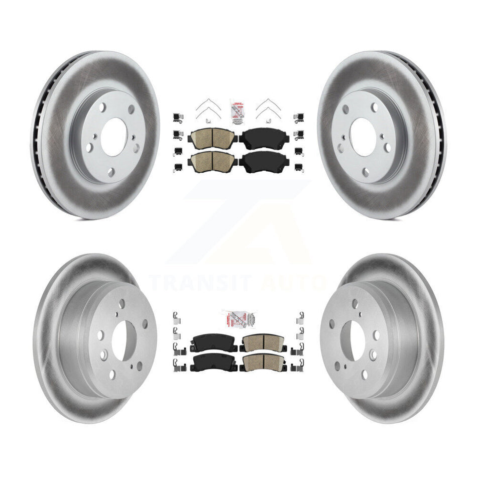 Front Rear Ceramic Pads And Coated Disc Brake Rotors Kit For Toyota Camry KGA-103268