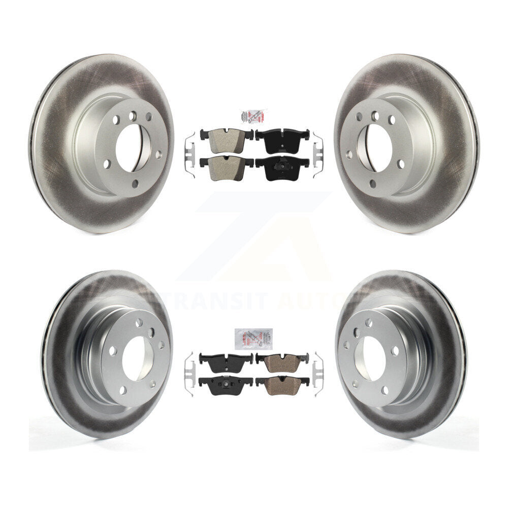 Front Rear Semi-Metallic Pads And Coated Disc Brake Rotors Kit For BMW 320i 328d KGA-103330