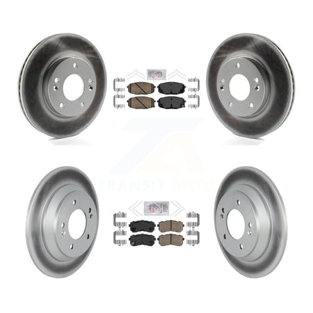 Front Rear Ceramic Pad Coat Brake Rotor Kit For 22 Hyundai Kona With Manual Parking KGA-103343