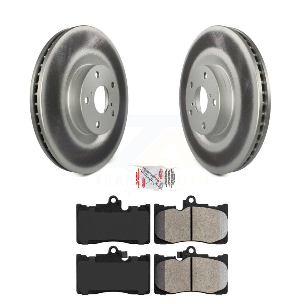 Front Coat Disc Brake Rotor Semi-Metallic Pad Kit For Lexus IS300 IS350 GS350 RC350 RC300 KGA-103362