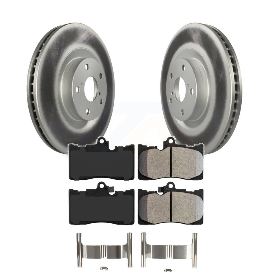 Front Coat Disc Brake Rotor Semi-Metallic Pad Kit For Lexus IS300 IS350 GS350 RC350 RC300 KGA-103362