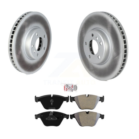 Front Coated Disc Brake Rotors And Semi-Metallic Pads Kit For 2011-2013 BMW 535i KGA-103367