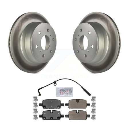 Rear Coat Brake Rotor Semi-Metallic Pad Kit For GMC Sierra 1500 With Manual Parking KGA-103385