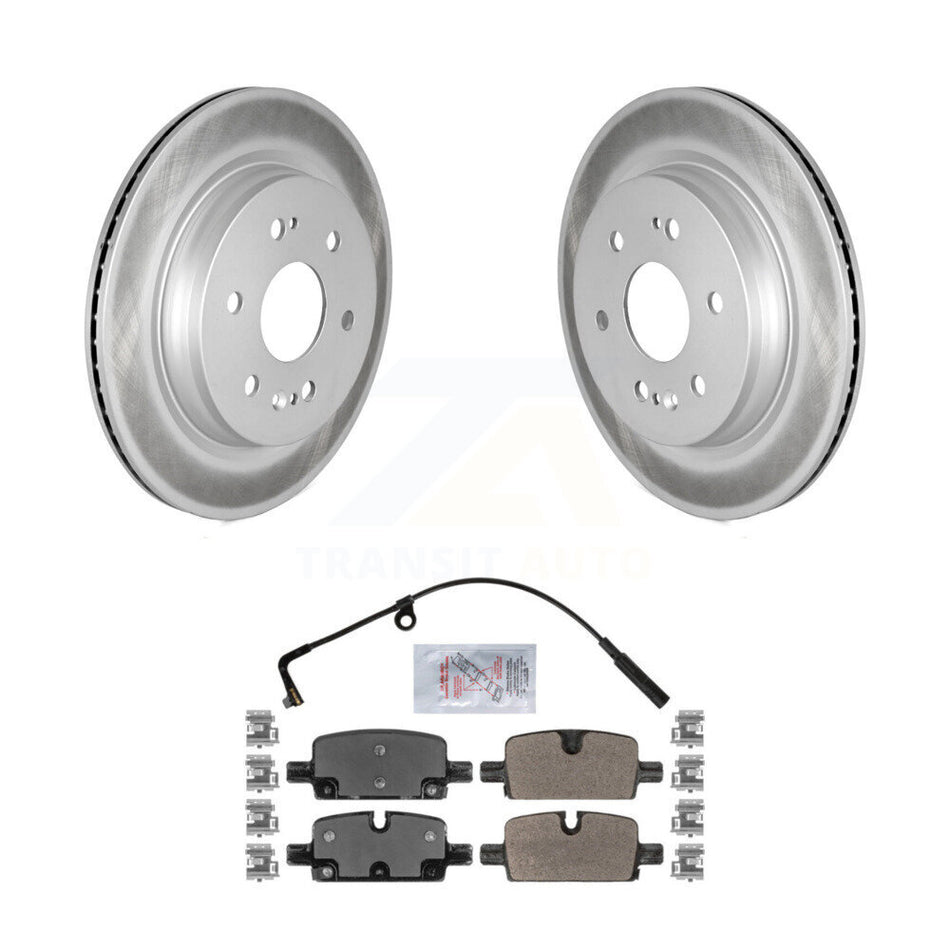 Rear Coat Brake Rotor Semi-Metallic Pad Kit For GMC Chevrolet Silverado 1500 Sierra Yukon KGA-103386