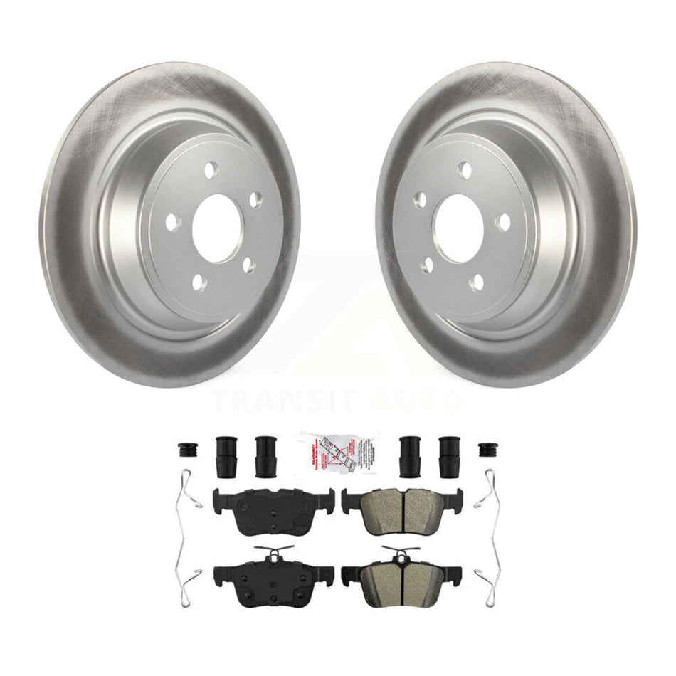 Rear Coat Brake Rotor Semi-Metallic Pad Kit For Ford Edge Fusion Lincoln Nautilus MKX MKZ KGA-103404