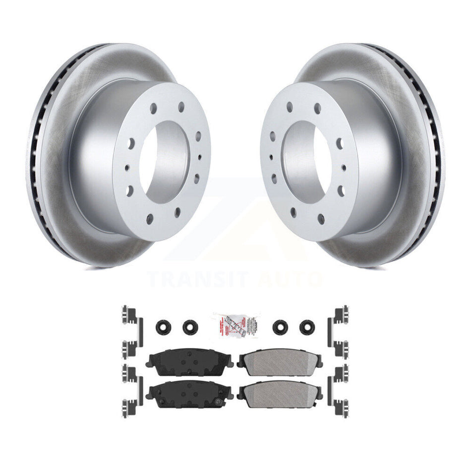 Rear Coat Disc Brake Rotor Semi-Metallic Pad Kit For 2011 Chevrolet Silverado 1500 Hybrid KGA-103407