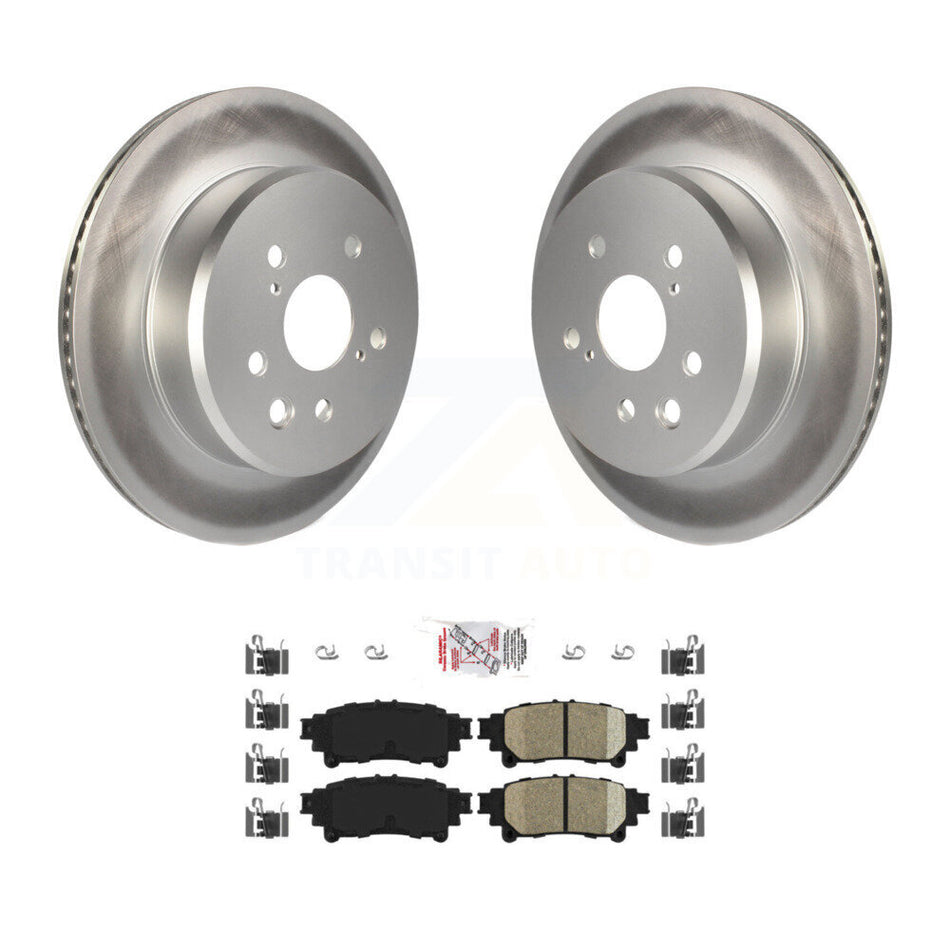 Rear Coat Disc Brake Rotor Ceramic Pad Kit For Lexus IS300 IS350 GS350 RC350 RC300 IS200t KGA-103429
