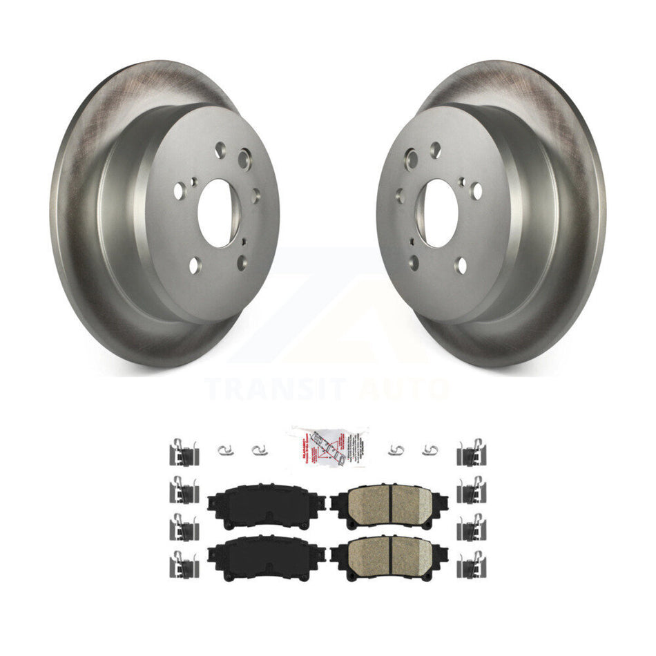 Rear Coated Disc Brake Rotors And Ceramic Pads Kit For Lexus IS250 KGA-103431
