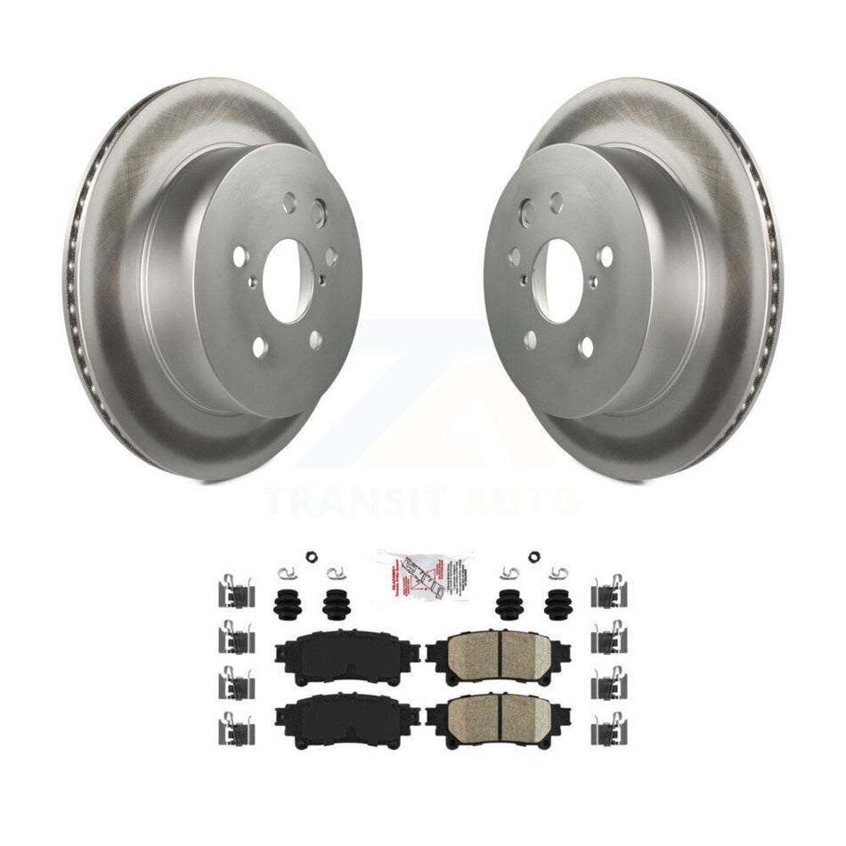 Rear Coated Disc Brake Rotors And Ceramic Pads Kit For Lexus IS350 IS250 KGA-103432