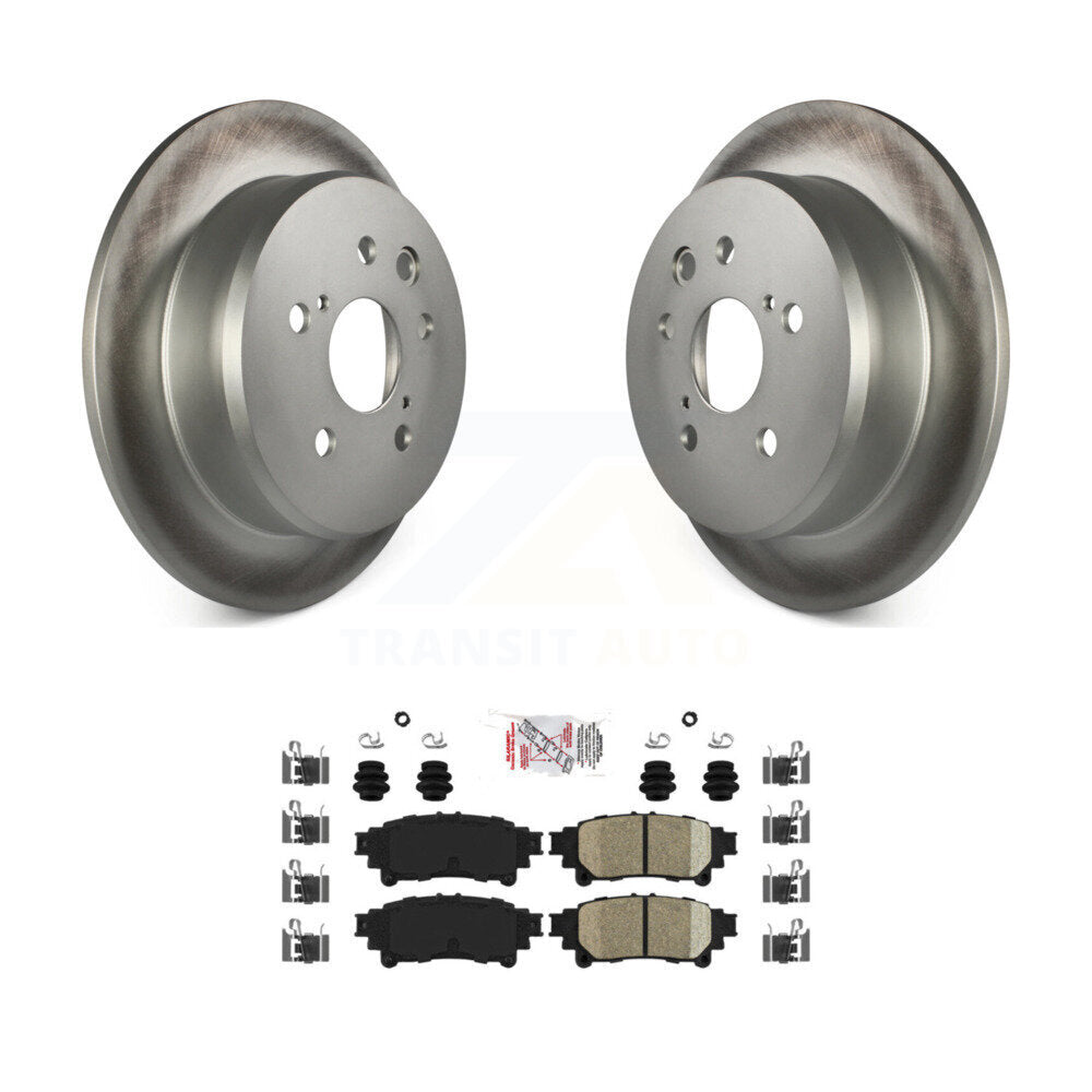 Rear Coated Disc Brake Rotors And Ceramic Pads Kit For Lexus IS250 KGA-103433