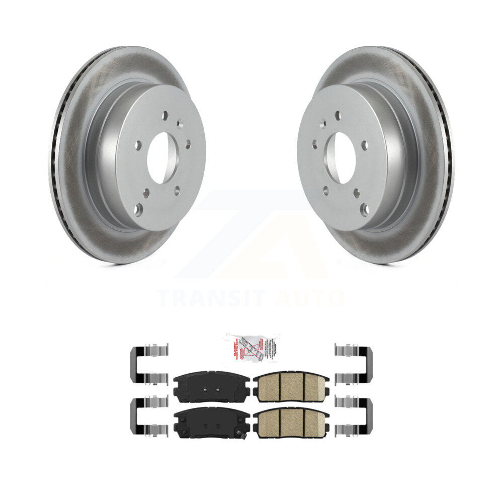 Rear Coated Brake Rotors Ceramic Pad Kit For Chevrolet Equinox Pontiac Torrent Saturn Vue KGA-103441