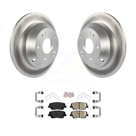 Rear Coated Disc Brake Rotors & Ceramic Pad Kit For Kia Sorento Hyundai Santa Fe Sport XL KGA-103448