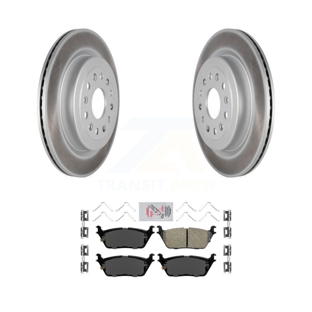 Rear Coated Disc Brake Rotors And Ceramic Pads Kit For Ram 1500 KGA-103460