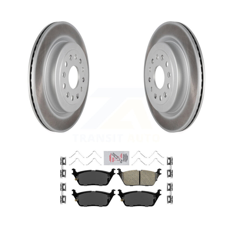 Rear Coated Disc Brake Rotors And Ceramic Pads Kit For Ram 1500 KGA-103460