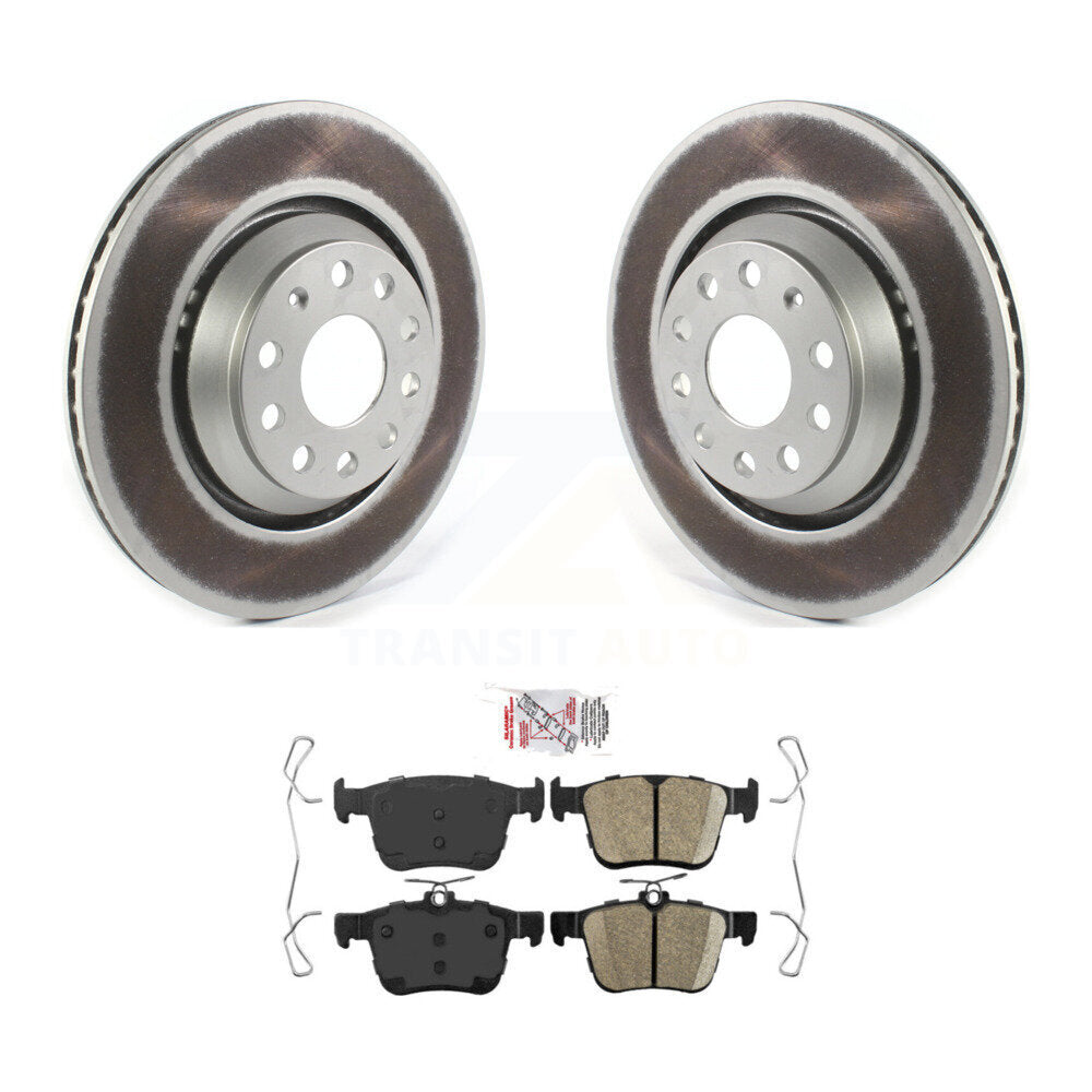 Rear Coat Brake Rotors Ceramic Pad Kit For Volkswagen Atlas Audi Q3 Cross Sport Golf R S3 KGA-103476