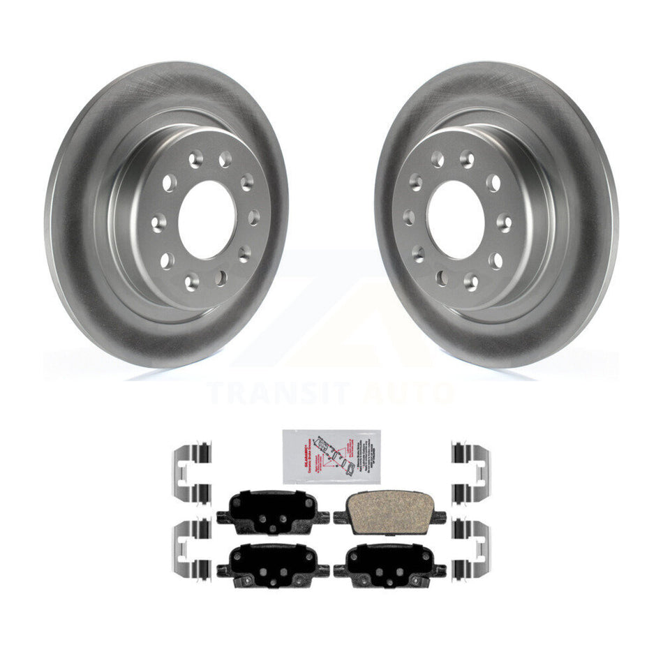 Rear Coat Disc Brake Rotor Ceramic Pad Kit For Chevrolet Malibu With Manual Parking KGA-103491