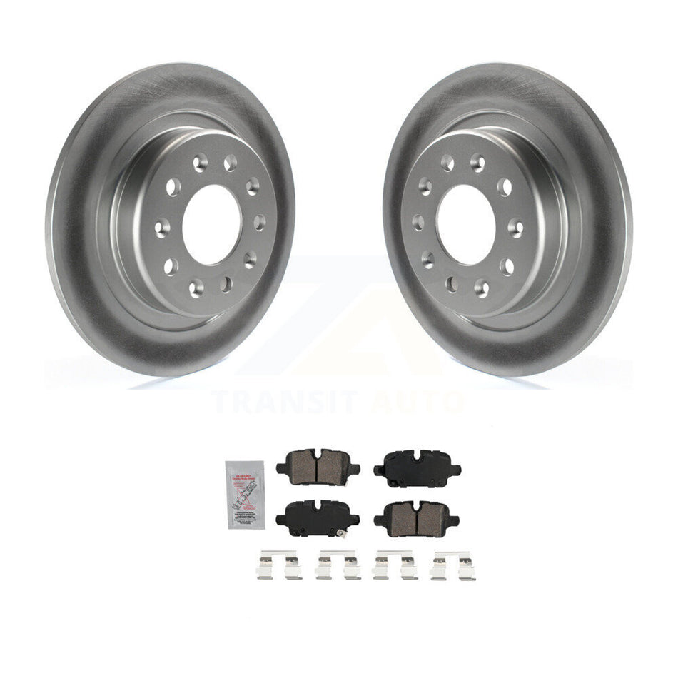 Rear Coated Disc Brake Rotor And Ceramic Pad Kit For Chevrolet Equinox GMC Terrain Malibu KGA-103496