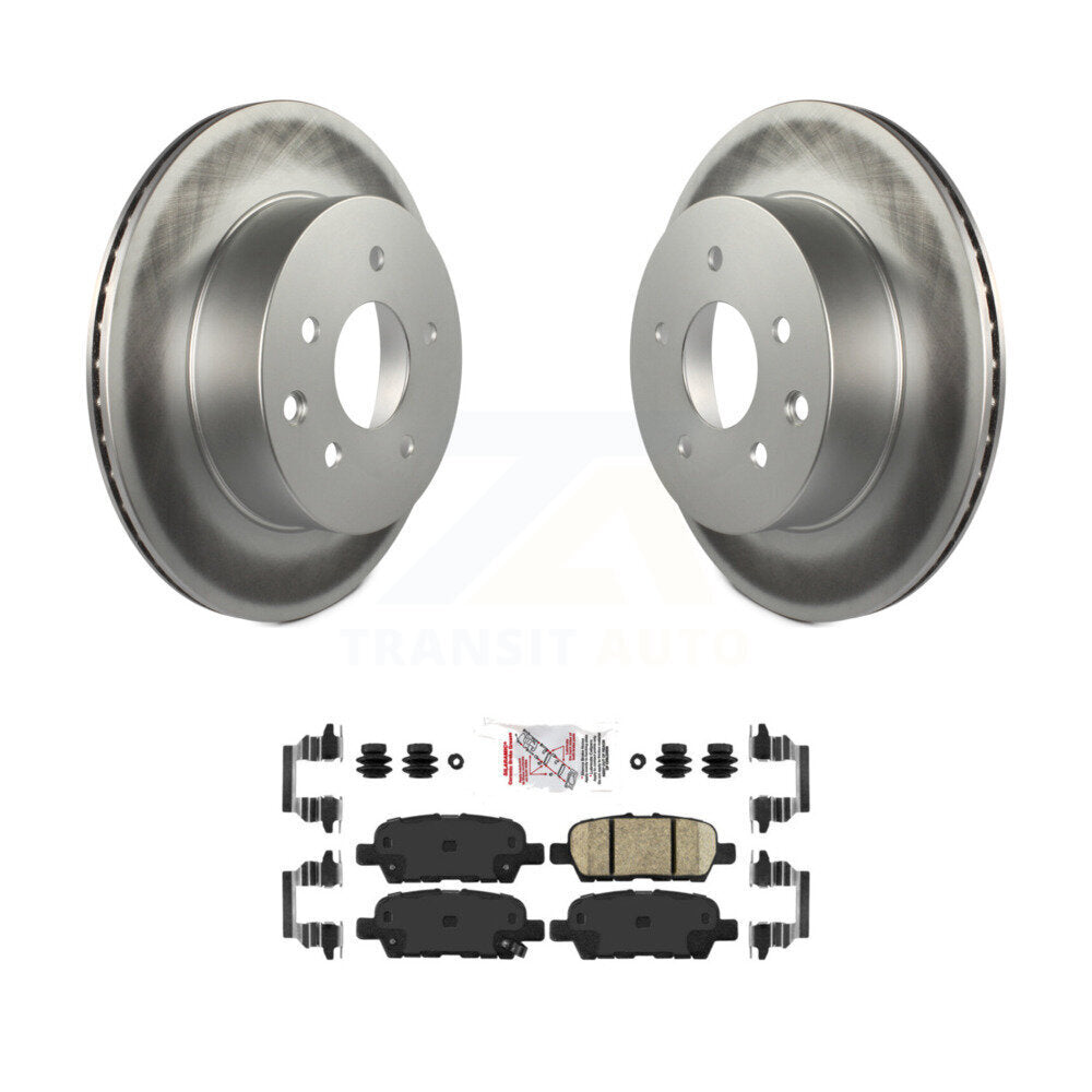 Rear Coated Brake Rotors Ceramic Pad Kit For Nissan Rogue Sport Qashqai LEAF Juke X-Trail KGA-103502