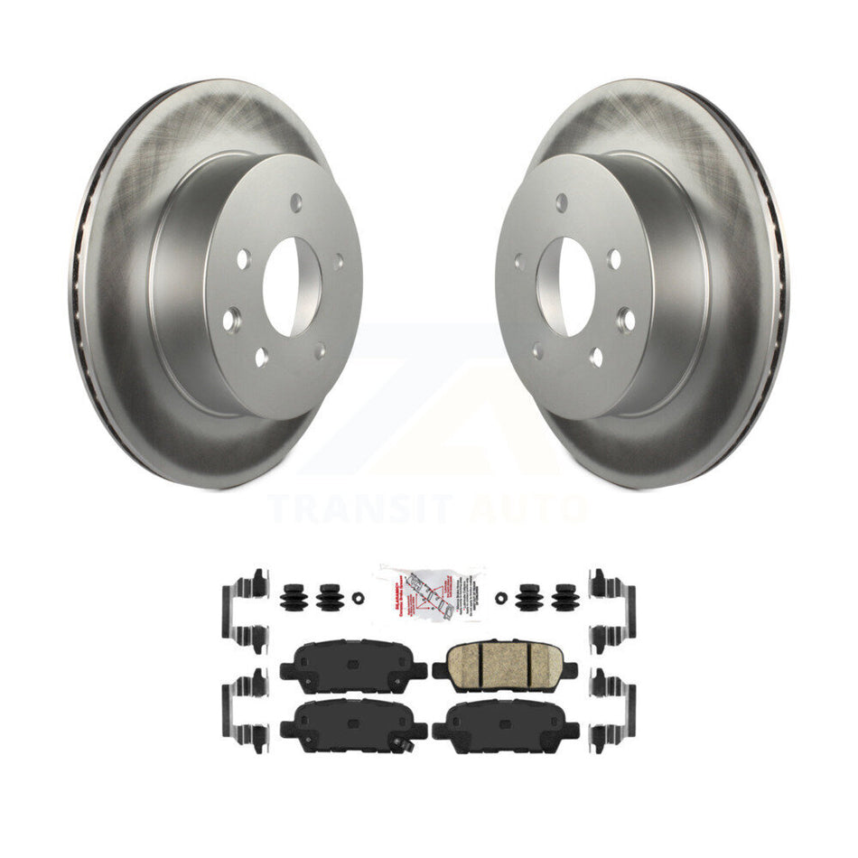 Rear Coated Brake Rotors Ceramic Pad Kit For Nissan Rogue Sport Qashqai LEAF Juke X-Trail KGA-103502