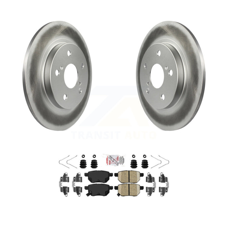 Rear Coat Brake Rotors Ceramic Pad Kit For Toyota Matrix Pontiac Vibe Corolla iM Scion xB KGA-103510