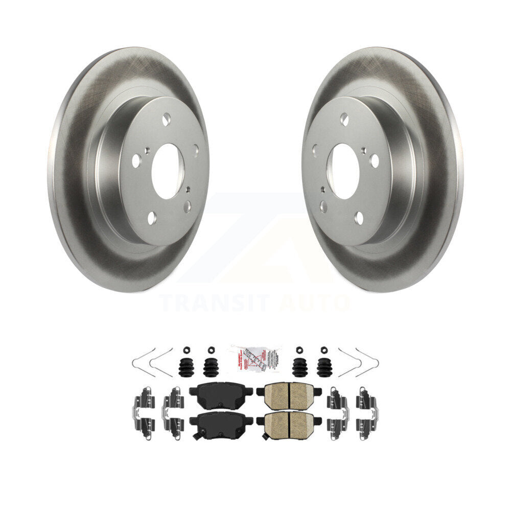 Rear Coated Disc Brake Rotors And Ceramic Pads Kit For 2011-2016 Scion tC KGA-103512