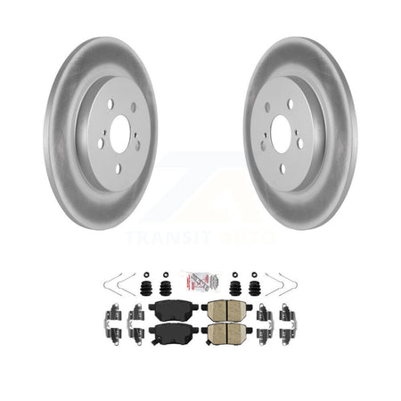 Rear Coated Disc Brake Rotors And Ceramic Pads Kit For Lexus CT200h KGA-103514