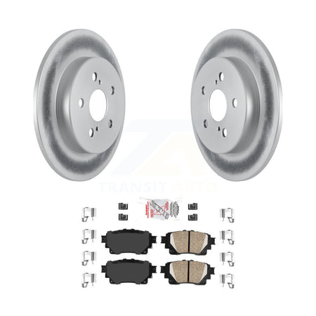 Rear Coated Disc Brake Rotors And Ceramic Pads Kit For Toyota Corolla KGA-103518