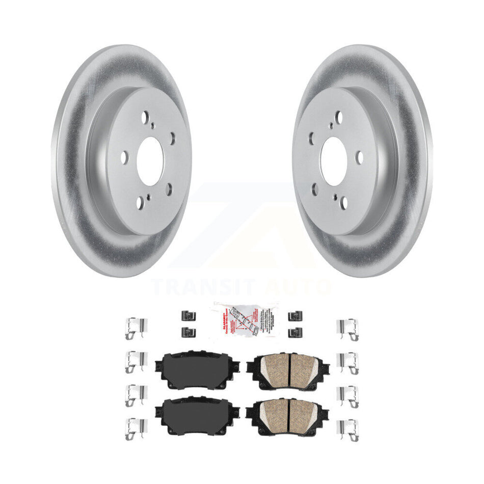 Rear Coated Disc Brake Rotors And Ceramic Pads Kit For Toyota Corolla KGA-103518