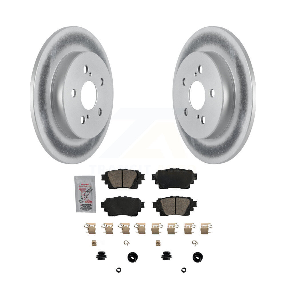 Rear Coated Disc Brake Rotors And Ceramic Pads Kit For Toyota Corolla KGA-103520