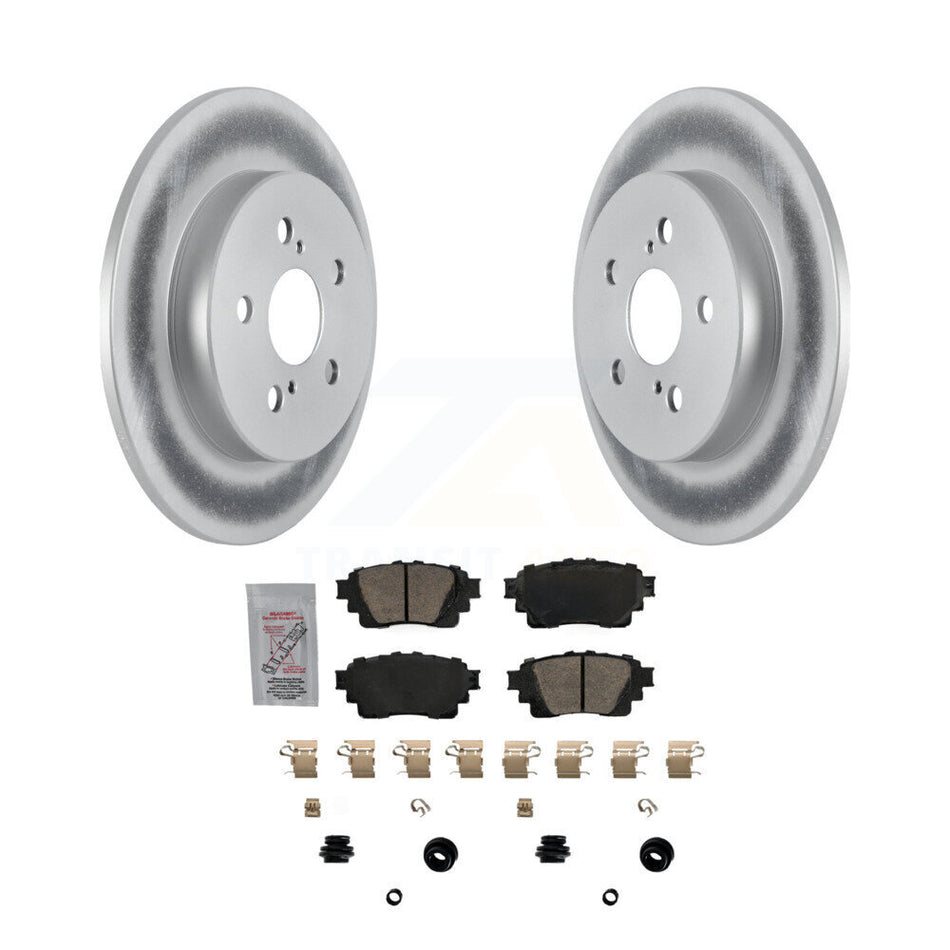 Rear Coated Disc Brake Rotors And Ceramic Pads Kit For Toyota Corolla KGA-103520