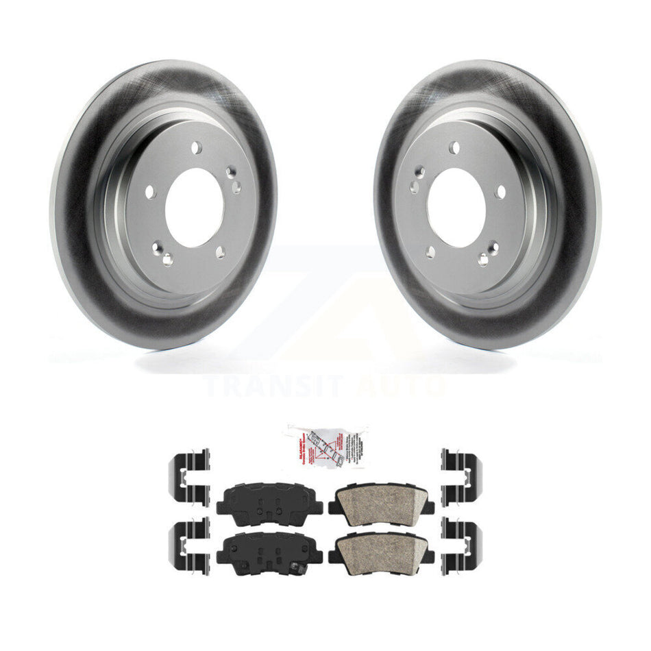 Rear Coated Disc Brake Rotors And Ceramic Pads Kit For Hyundai Sonata Azera KGA-103551