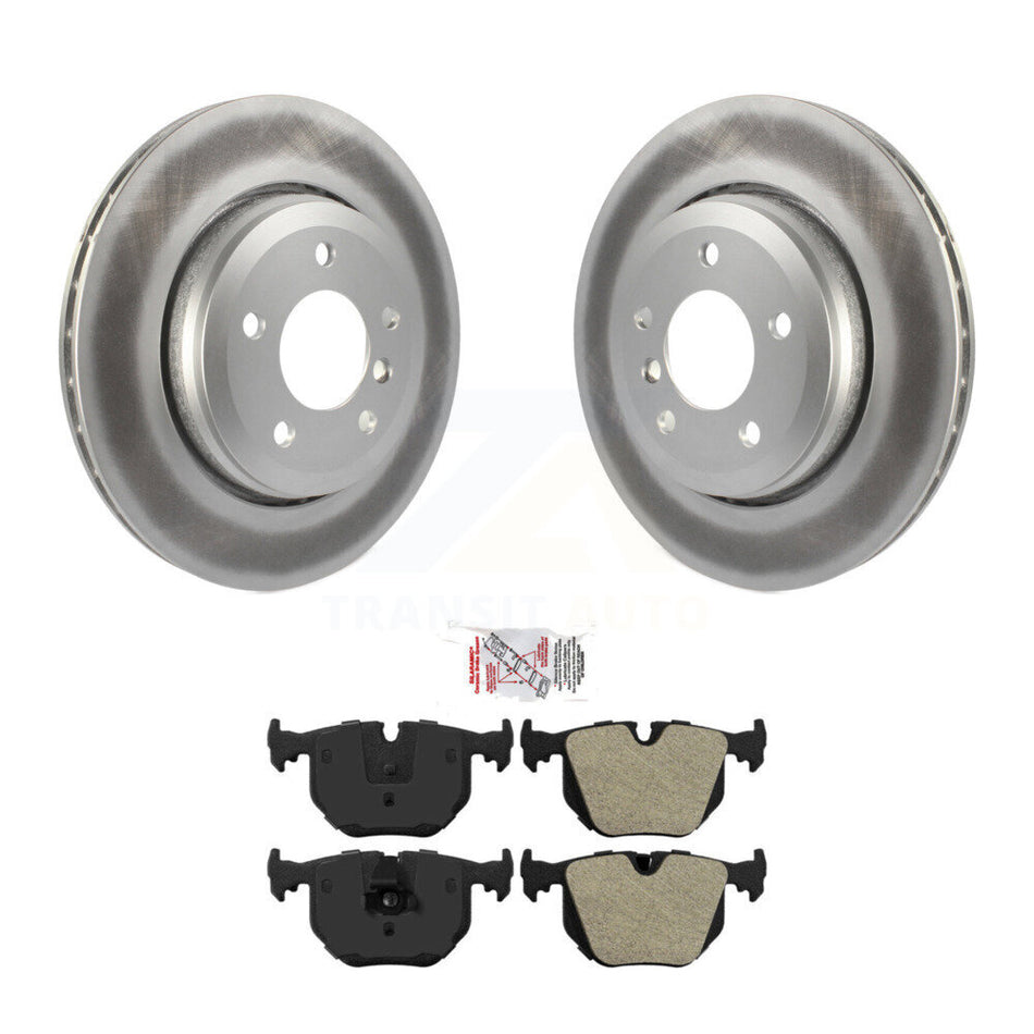 Rear Coated Disc Brake Rotors And Semi-Metallic Pads Kit For BMW 330Ci 330i 330xi KGA-103563