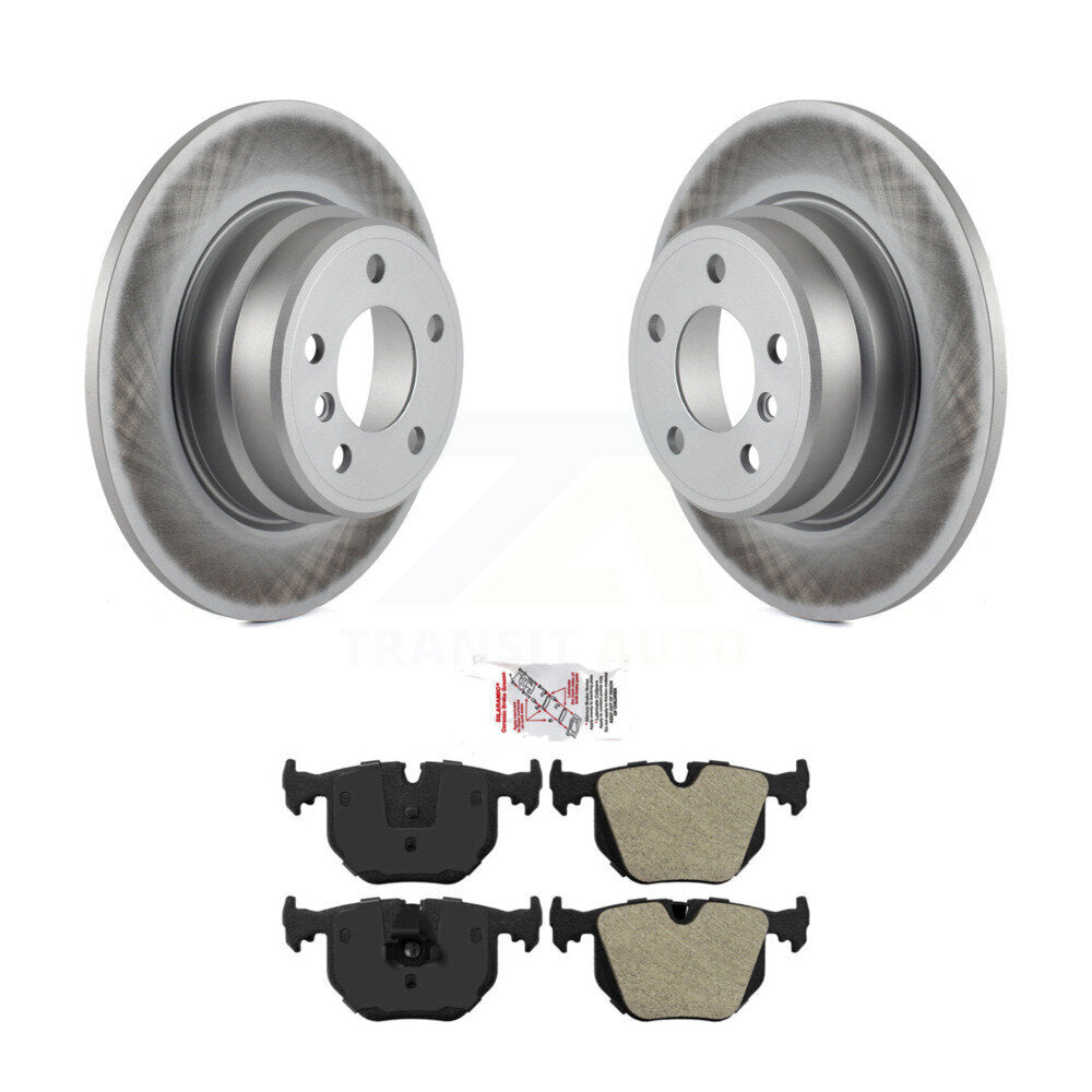 Rear Coated Disc Brake Rotors And Semi-Metallic Pads Kit For BMW X5 KGA-103564