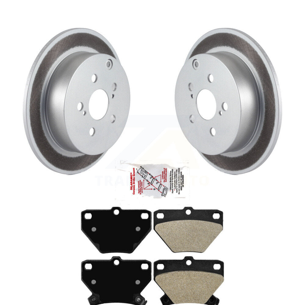 Rear Coat Brake Rotor Semi-Metallic Pad Kit For Toyota Matrix Corolla Pontiac Vibe Celica KGA-103569