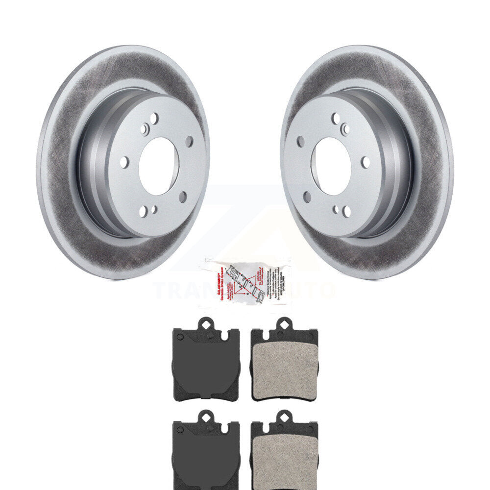 Rear Coated Brake Rotor Semi-Metallic Pad Kit For Mercedes-Benz SLK300 With Sport Package KGA-103570