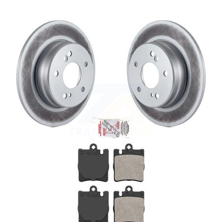 Rear Coated Brake Rotor Semi-Metallic Pad Kit For Mercedes-Benz SLK300 With Sport Package KGA-103570