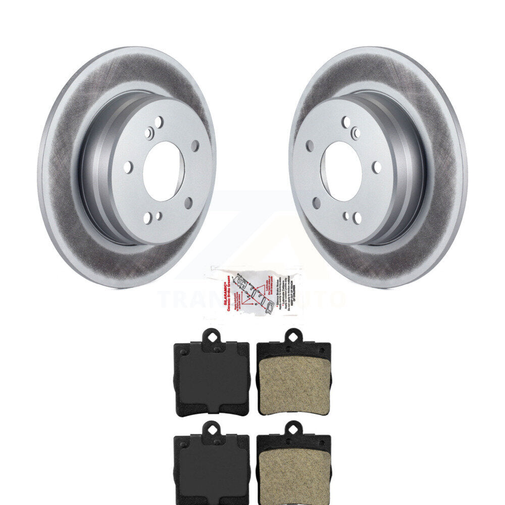 Rear Coated Brake Rotor & Semi-Metallic Pad Kit For Mercedes-Benz C230 Chrysler Crossfire KGA-103571