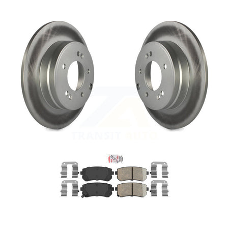 Rear Coated Disc Brake Rotors And Ceramic Pads Kit For Hyundai Tucson Sonata Kia Cadenza KGA-103593