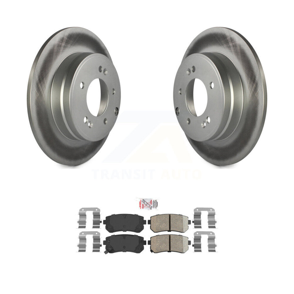 Rear Coated Disc Brake Rotors And Ceramic Pads Kit For Hyundai Tucson Sonata Kia Cadenza KGA-103593