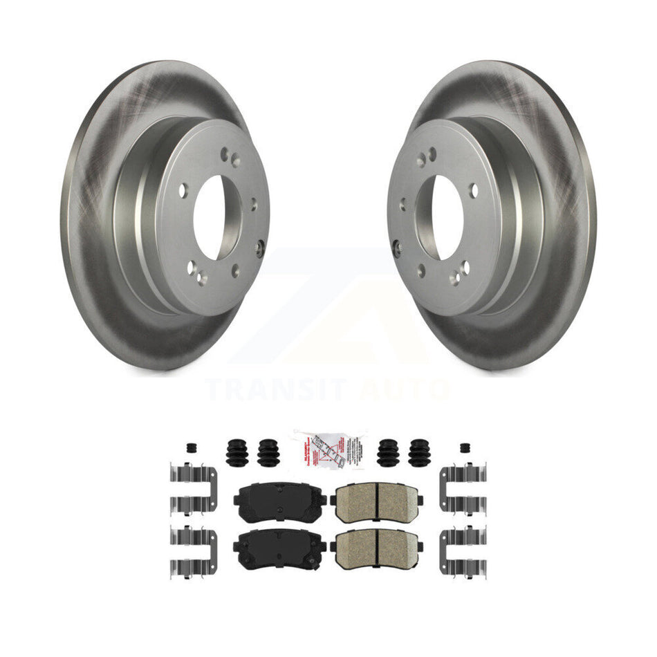 Rear Coated Disc Brake Rotors And Ceramic Pads Kit For Hyundai Tucson Sonata Kia Cadenza KGA-103594