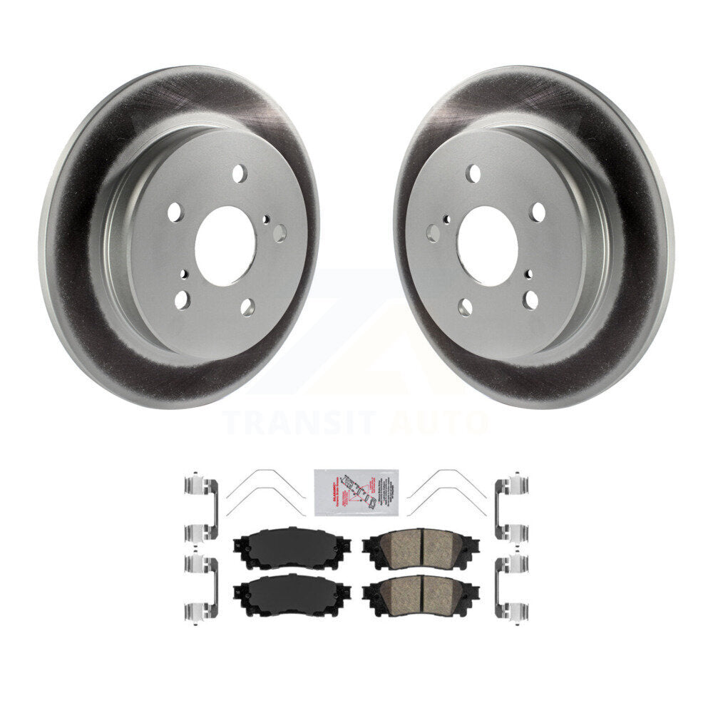 Rear Coat Disc Brake Rotor Ceramic Pad Kit For Toyota RAV4 Camry Lexus C-HR NX300 Corolla KGA-103616