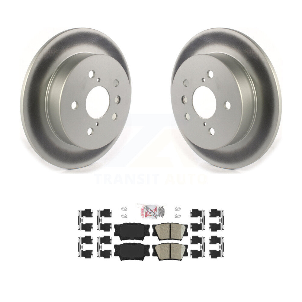 Rear Coated Disc Brake Rotors And Ceramic Pads Kit For Toyota Camry KGA-103621