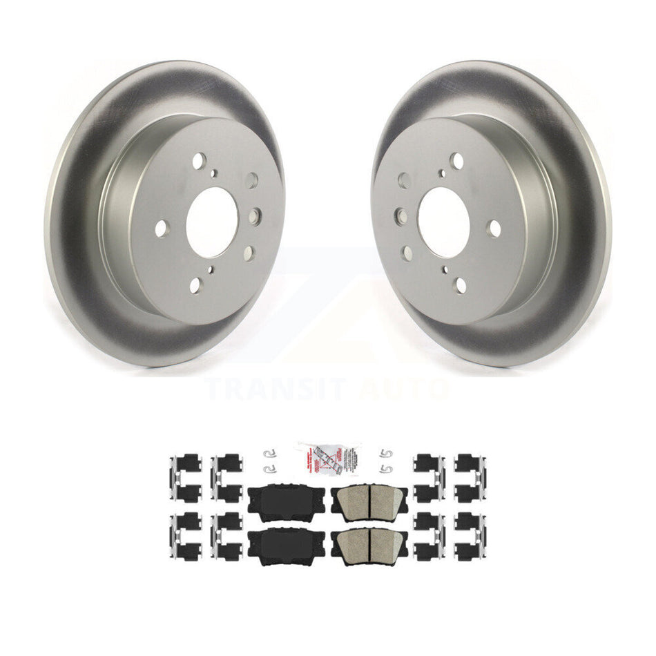Rear Coated Disc Brake Rotors And Ceramic Pads Kit For Toyota Camry KGA-103621