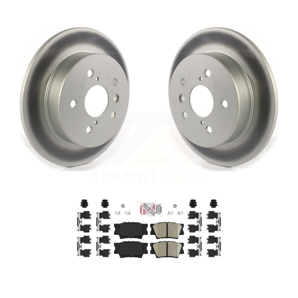 Rear Coated Disc Brake Rotors And Ceramic Pads Kit For Toyota Camry KGA-103624